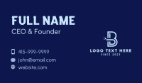 Tech Stroke Letter B Business Card