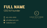 Floral Luxury Boutique Hotel Business Card