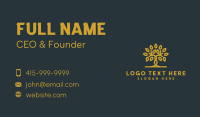 Golden Tree Leaves Business Card