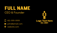 Golden Man Talk Show  Business Card Design