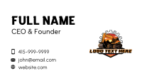 Excavator Machinery Mechanic Business Card Design