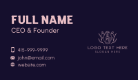 Floral Candle Spa Business Card Design