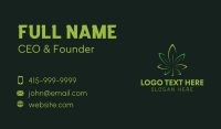 Hemp Weed Leaf  Business Card