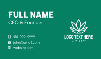 White Wing Marijuana  Business Card Design