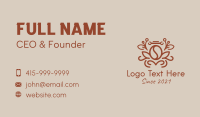 Brown Coffee Plant  Business Card