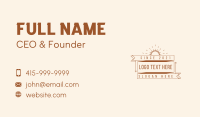 Hipster Sunburst Banner Business Card Image Preview