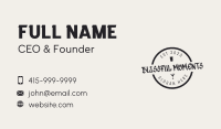 Business Hipster Diner Wordmark Business Card