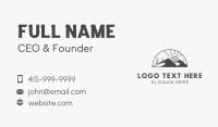 Mountain Alpine Sun Business Card Design