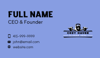 Kettlebell Gym Equipment Business Card Design