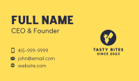 Yellow Voltage Letter V Business Card