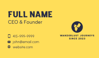 Yellow Voltage Letter V Business Card Design