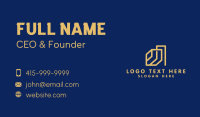 Minimalist Construction Company Business Card