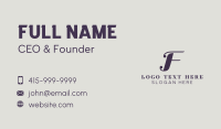 Fashion Event Planner Business Card