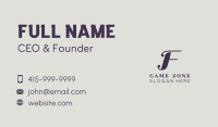 Fashion Event Planner Business Card