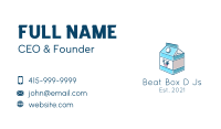 Cow Milk Carton Box Business Card