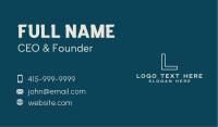 Generic Simple Letter  Business Card