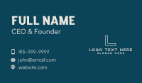 Generic Simple Letter  Business Card Design