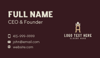 Royal Boutique Letter A Business Card