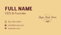 Premium Handwritten Emblem Business Card