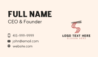 Cuisine Business Card example 1