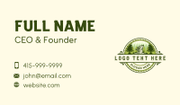 Pine Tree Sawblade Carpentry Business Card