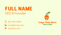 Carrot Spartan Helmet  Business Card