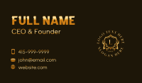 Deer Shield Crest Business Card