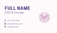 Crochet Yarn Knitting Business Card Design