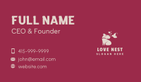 Dog Bird Pet Love Business Card Image Preview