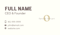 Elegant Fashion Designer Lettermark Business Card Image Preview