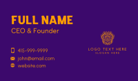 Decorative Mexican Skull  Business Card Design