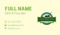 Grass Lawn Mower Garden  Business Card Design