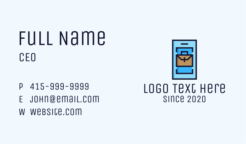 Case Business Card example 3