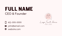 Woman Beauty Makeup Business Card Design