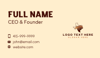 Texas Wild Armadillo Business Card Design