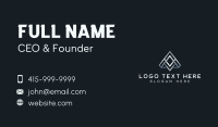 Business Triangle Letter A Business Card