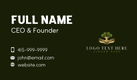 Plant Tree Book Business Card Design