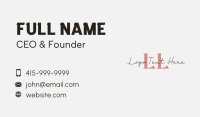 Designer Signature Lettermark Business Card Design