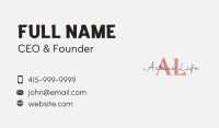 Designer Signature Lettermark Business Card Design