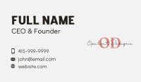 Designer Signature Lettermark Business Card Image Preview