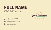 Branded Business Card example 4
