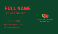 Fresh Watermelon Slice  Business Card