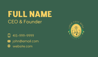 Garden Key Wreath Business Card Design