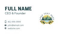 Forest Tree Camping Business Card