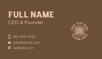 Woodwork Carpentry Business Business Card