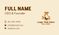 Coffee Pot Filter Business Card Design