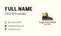 Leather Winter Boots Business Card