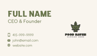 Organic Cannabis Weed  Business Card