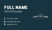 Professional Company Wordmark Business Card Design