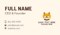 Smiling Furry Cat  Business Card Design